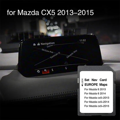 Use for Mazda CX-5 2013 2014 2015 SD Map Cards Europe UK Sat Navi 2025 Navigation 8GB Fast Delivey GPS Card Accessories