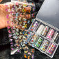 10Rolls Halloween  Flower Plaid Angel Marble  Bow Nail Foils Transfer Paper  Nail Art Stickers   Decal  Nails Decoration