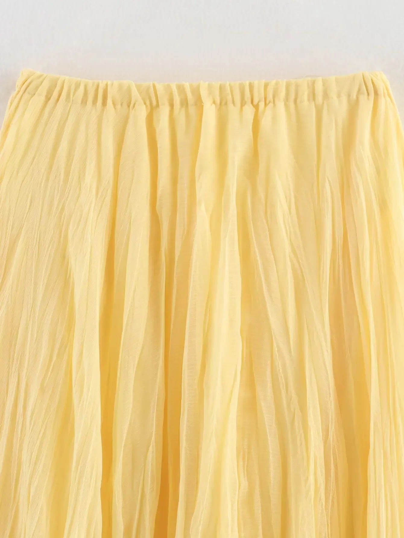 HH Women Elastic Waist Pleated Maxi Skirt Flowy A Line Pleated Long Skirt In Yellow White Pink For Spring Summer Beach Vacation