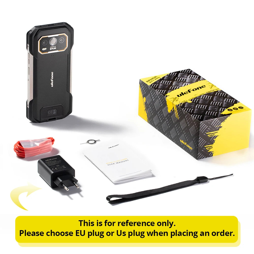 Ulefone Armor 27T Pro+ 5G Rugged Phone 10600mAh Android 15 Smartphone 50MP+64MP Night Camera 6.78" 120Hz 24GB+256GB NFC Mobile