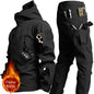 Winter Soft Shell Mens Tactical Set Outdoor Windproof Waterproof Warm Combat Suit Multi Pocket Thickened Camo Hunting Uniform