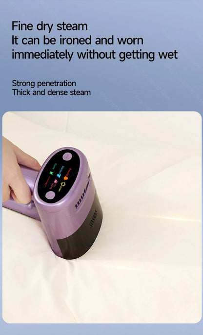Handheld Powerful Adsorption Vacuum Steamer Iron 2 in 1 Steam Ironing Dry Ironing Garment Steamer Smooth Out Stubborn Wrinkles