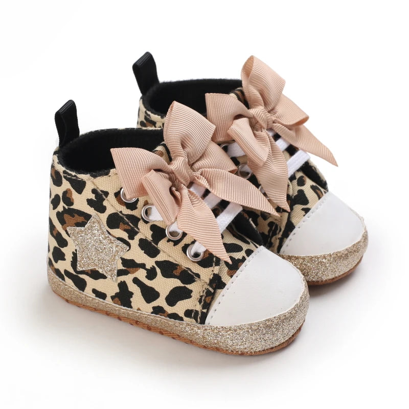 Spring and Autumn Women's Baby Casual Sports Shoes Soft Sole Anti slip Indoor and Outdoor Walking Shoes First Step Walking Shoes