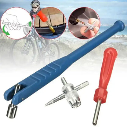 Auto Tire Valve Stem Puller Installer Car MotorcycleTube Metal Tyre Repair Tools Valve Stem Core Remover Repair Tools