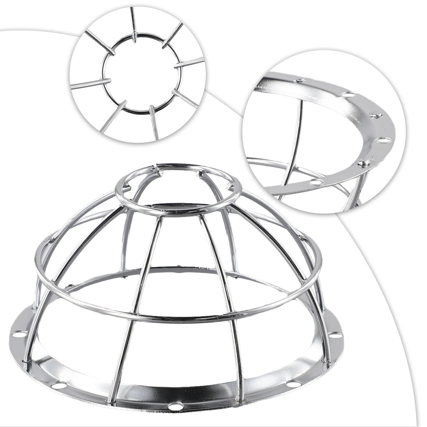 1/2pcs Iron Smoke Detector Protective Cover Sprinkler Cage Bracket Fire Covers Home Bathroom Kitchen Accessories Protect Parts