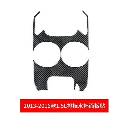 Fit for Ford Fusion Mondeo 2013–2019 Carbon Fiber Style ABS Interior Panel Cover Trim Stickers Car Decor Accessories