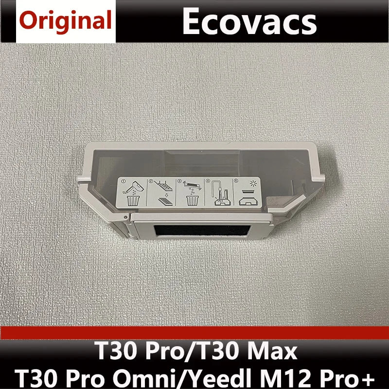 Original Ecovacs T30 Pro Omni Dust Collection Bin, Vacuum Cleaner T30 Max Dust Bin Consumables with Slight Imperfections