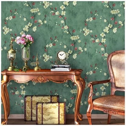 Floral Grey Peel and Stick Wallpaper Flower Self Adhesive Roll Waterproof Removable Contact Paper Furniture Table Renovate Decor