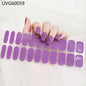20/22Tips UV Semi cured Gel Nail Stickers Waterproof Long Lasting Full Gel Nail Wraps Press On Nail Decal DIY Manicure