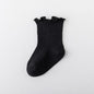 1Pair/lot New Boys and Girls Solid Color Baby Socks