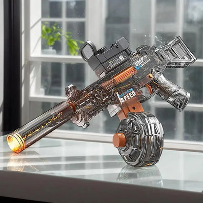 UMP45 Electric Water Gun Full Automatic Submachine with Light Large-Capacity Outdoor Beach Swimming Pool Shooting Game Kid Toy