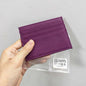 Custom Company Logo Cowhide Card Holder Woman Man Fashion Slim Mini Card Bag Genuine Leather Engrave Name Luxury Casual Purse