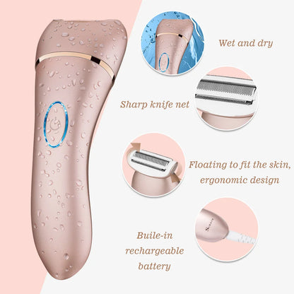 Surker Electric Hair Removal for Women Waterproof Household Hair Epilator Bikini Arm Hair Shaver USB Charging Razor Machine