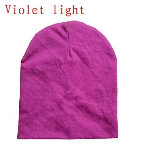 6M-3Y Baby Knitted Hat Scarf Set Solid Color Cotton Hip Hop Beanie Warm Toddler Cap for Boys Girls Spring Autumn Winter