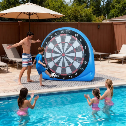 Inflatable Football Soccer Target Mat Outdoor Indoor Shooting Practice Game Toys for Children