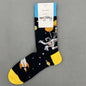 Cotton Happy Socks Men's Classic Crew Sock Shoe Size 10 - 13 Soft