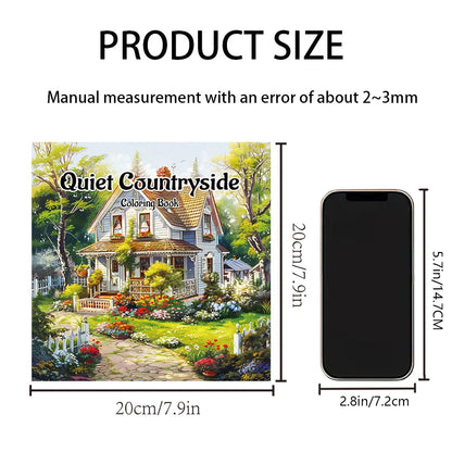 Quiet Countryside Coloring Book 20 Page House Landscape Adult Picture Book Kill Time Relaxing Art  Doodle Painting Drawing