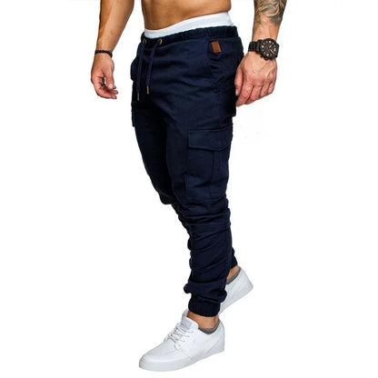 Casual Men Pants Fashion Big Pocket Hip Hop Harem Pants Quality Outwear Sweatpants Soft Mens Joggers Men\'s Trousers pantalones