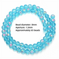 6/8/10mm Sizes Faceted Glass Beads Pink Blue Plating Clear Crystal Earth Beads 96-faceted Faceted Cut Style Jewelry Making Beads