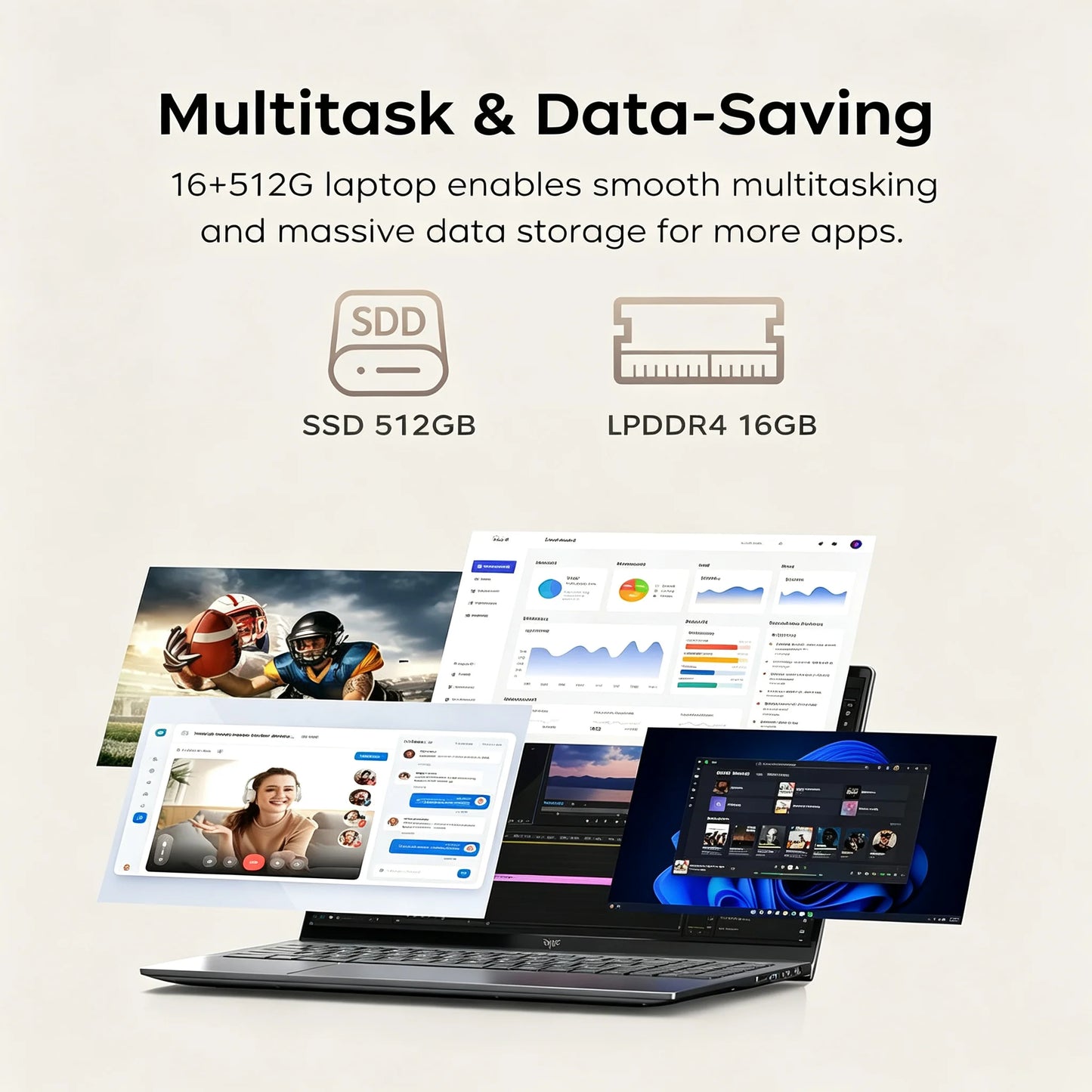 ACEMAGIC LX15PRO Laptop 15.6inch FHD Laptop AMD Ryzen 5 7430U 16GB RAM 512GB SSD Windows 11 Pro Notebook 180° Flip Computer Wifi6 BT5.2