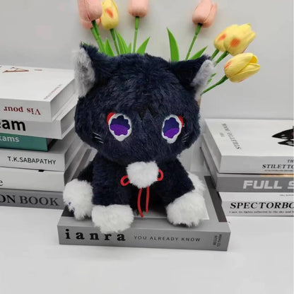 23cm Anime Scaramouche Cat Cute Plush Doll Toys Genshin Impact Wanderer Pet Cosplay Stuffed Pillow Toy Birthday Gift For Fans