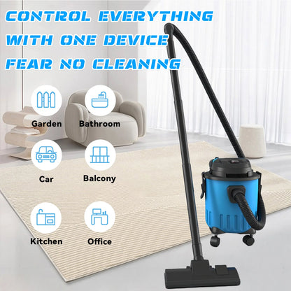 15L Wet Dry Vacuum Cleaner Portable Wet&Dry Blower Function Household Shop Vac With Full Accessories