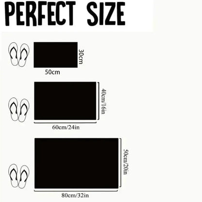 VIKAMA 2D Front Door Mat, Indoor And Outdoor Entrance Carpet, Floor Crack Illusion Carpet, Easy To Clean Carpet, Home Decoration