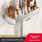 YM No-Drill Installation Bathroom Showerhead Storage Rack Tray Rain Shower Rod Holder Lift Bracket for Bathroom Organization