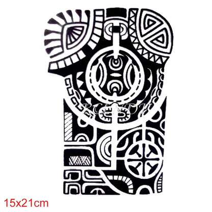 Waterproof Temporary Tattoo Sticker Joker Skull Letter Big Size Body Art Flash Tatoo Fake Tatto Stickers for Girl Men Women