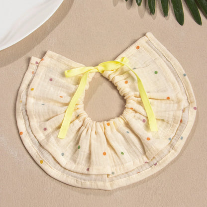 New Cute Drawstring Baby Bibs Newborn Cotton Gauze Saliva Towel Burp Cloths Bandana Scarf for Boy Girl Soft Feeding Drool Bib