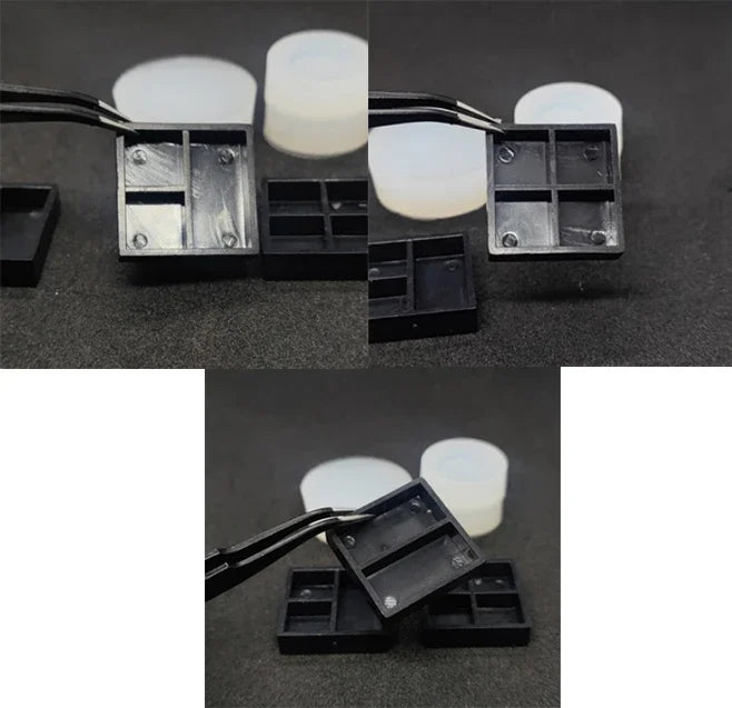 Miniature Food Play Mini Vintage Plate Fruit Plate Dinner Plate Doll House Mini Baking Baking Pan Organizer Jar Silicone Mold