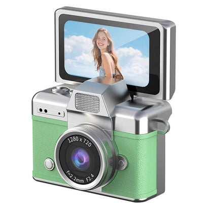 Ourlife Thumb Keychain Camera 1.47 Inch Flip Screen Retro CCD Mini Digital Camera HD Very Small Camcorder Video Recorder