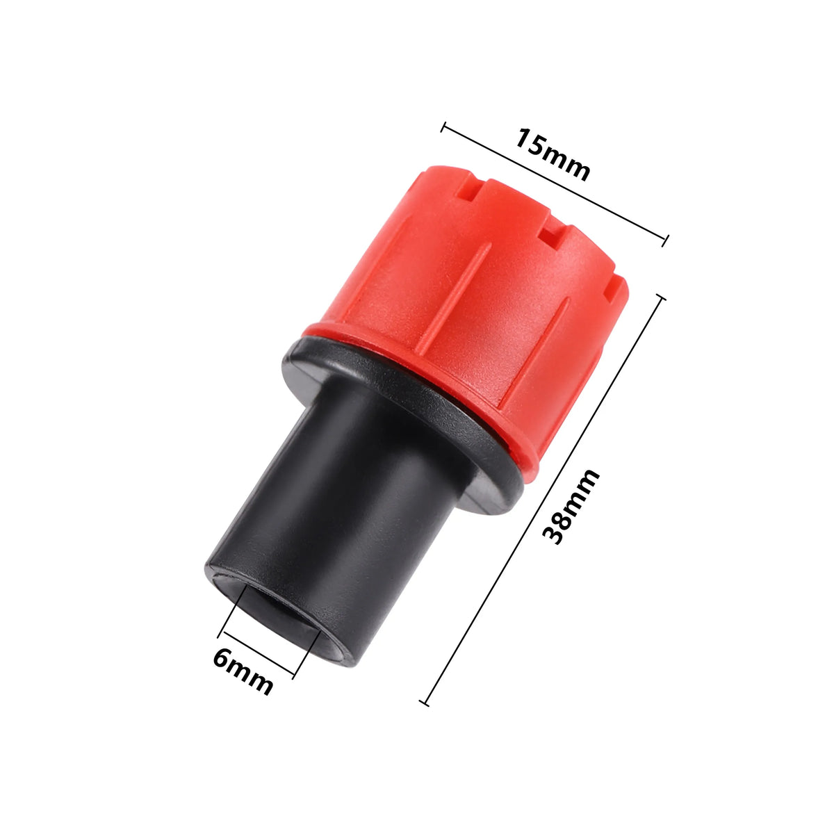20Pcs 6mm 8 Hole Red Dripper Adjustable Drip Watering Emitter Garden Micro Drip Irrigation Potted Bonsai Plant Watering Tool