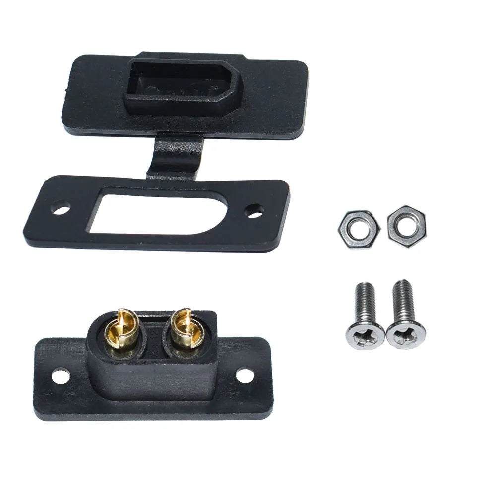 Amass XT90E-M Battery Connector XT90E Male Plug Gold-Plated Connector with PVC Protective Sleeve Dust Cap for RC Aircraft Drone