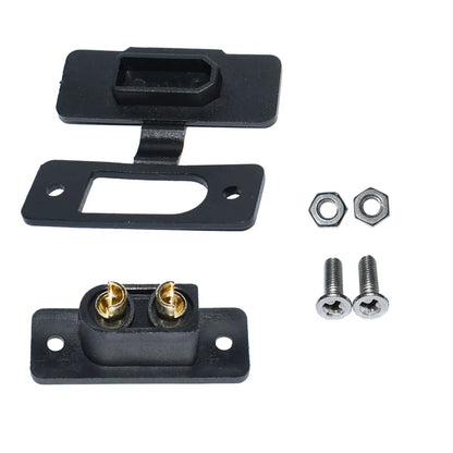 Amass XT90E-M Battery Connector XT90E Male Plug Gold-Plated Connector with PVC Protective Sleeve Dust Cap for RC Aircraft Drone