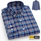 The new 10XL and 11XL oversized Oxford fabric men's shirt is 100% pure cotton, fashionable, casual and business without ironing