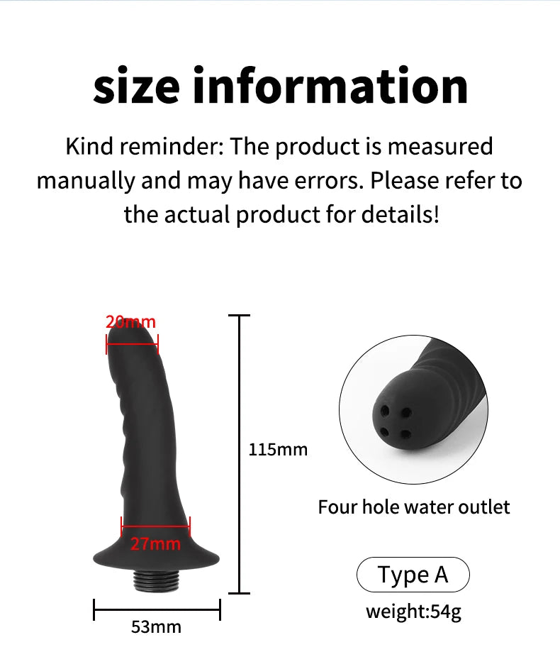 Soft Silicone Enema Kit  Multi Size Vaginal Anal Douche Heads  Professional Intimate Cleaning for Constipation Relief  Adult Toy