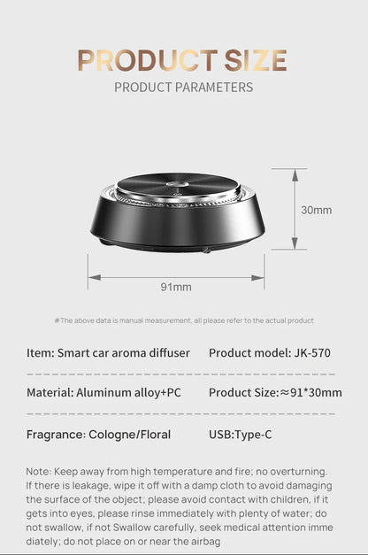 Auto Electric Aroma Diffuser Essential Oil Car Air Freshener Auto Perfume Aromatherapy Ions Formaldehyde Air Cleaner Flavoring