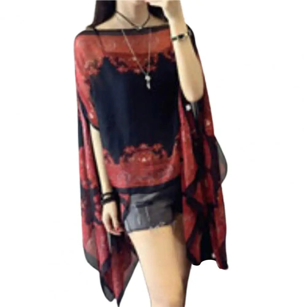 Women Shawl Cashew Print Beads Ladies Loose-fitting Sexy Cover Up for Vacation Woman Scarf Ladies Shawl