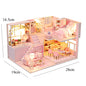 Doll House Kit 3D Wooden Mini DollHouse Assembly Building with Furniture Kit Toy For Birthday Gift 3D Puzzle Handmade Home Decor