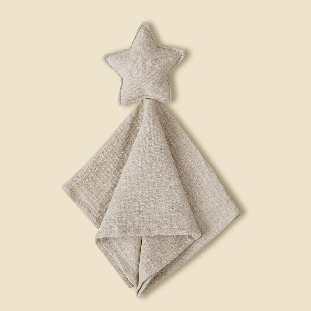 Baby Cotton Muslin Comfortable Blanket Cute Cat Doll For Infant Kids Sleep Appease Towel Children