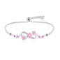 Bracelet Original 925 Silver Lucky Symbol Zircon Bracelet Luxury Jewelry For Woman Romantic Valentine's Day Jewelry Gifts