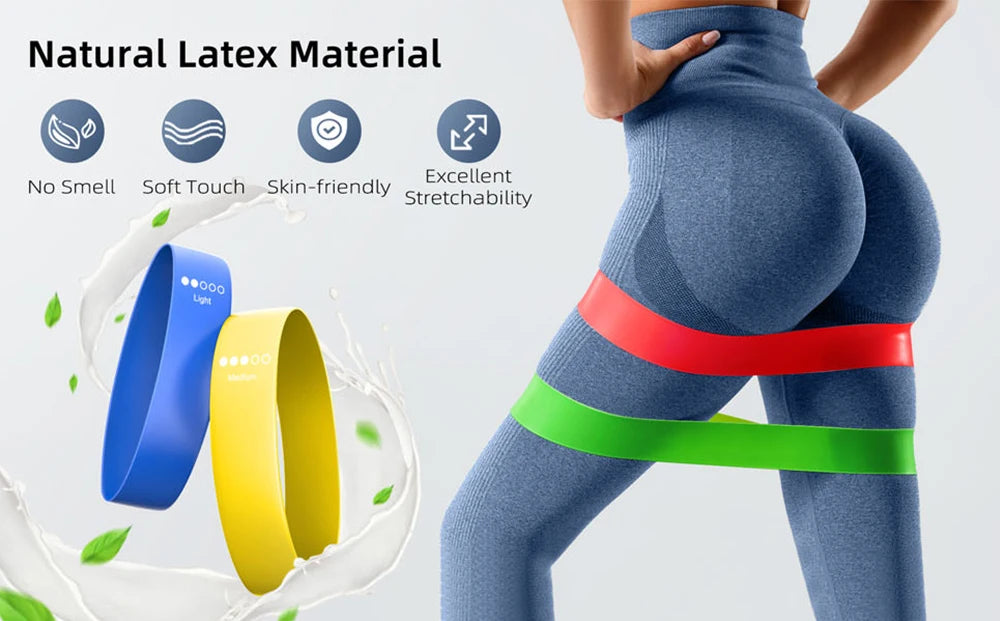 5Pcs Resistance Band Set for Men and Women 5 Elastic Bands with Different Resistance Levels for Long Workouts In The Home & Gym