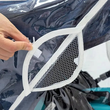 Twin Stroller Rain Cover Windshield Double Front Stroller Universal Rainproof Warm Cover Cart Raincoat Baby Stroller Accessories