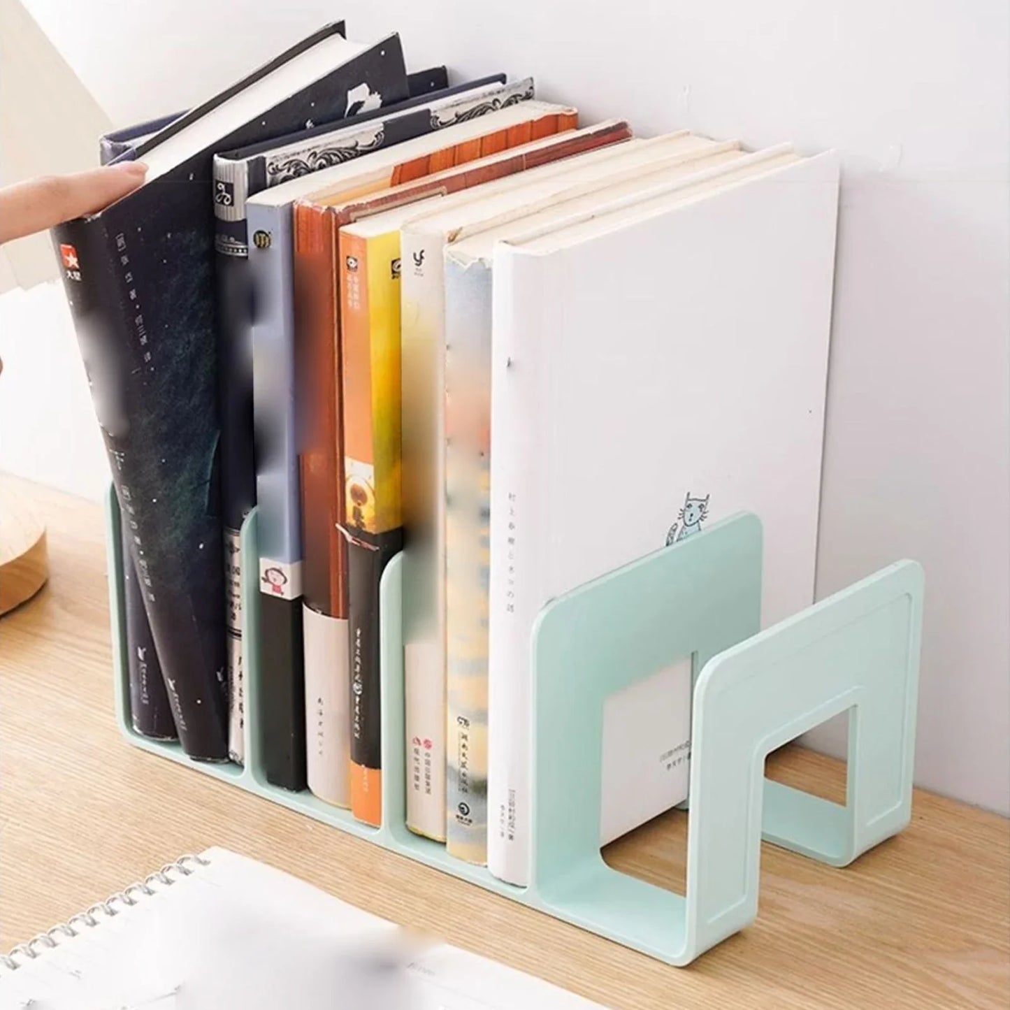 Multifunctional storage bookshelf, storage book stand, desk organizing rack, CD files, school office supplies
