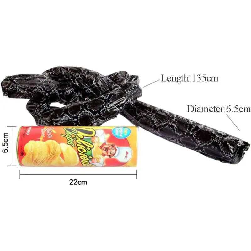 Surprise Potato Chip Can Snake Joke Toy Funny Spring Jumping Prank Props Scary April Fools Day Gift Party Decoration Supplies