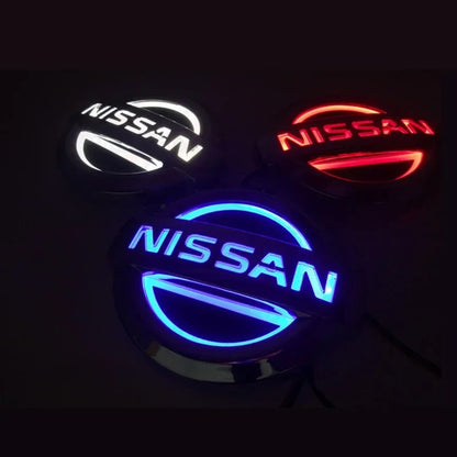 5D Led Light Car Rear Logo Emblem 10.6cm 11.7cm Badge for Nissan Sylphy N7 Qashqai Teana Note Navara Juke Patrol X-trail Murano