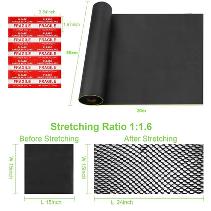 30m Black Honeycomb Paper Roll Natural Kraft Paper Wrapping Paper for Art Crafts Gift Packaging Etc