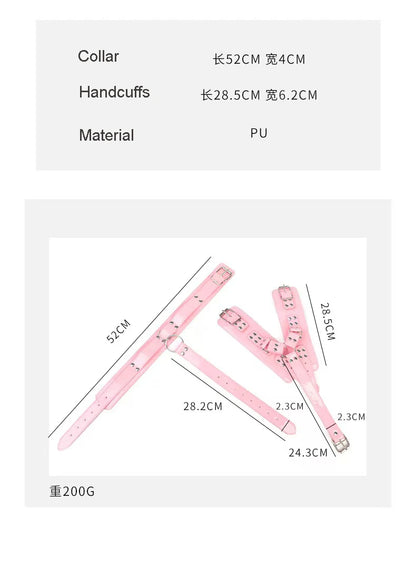 Bondage Kit BDSM Restraints Fetish Erotic Sex Toys For Couples Women Bandage Slave Collars Obedience Handcuffs Master Adult Game
