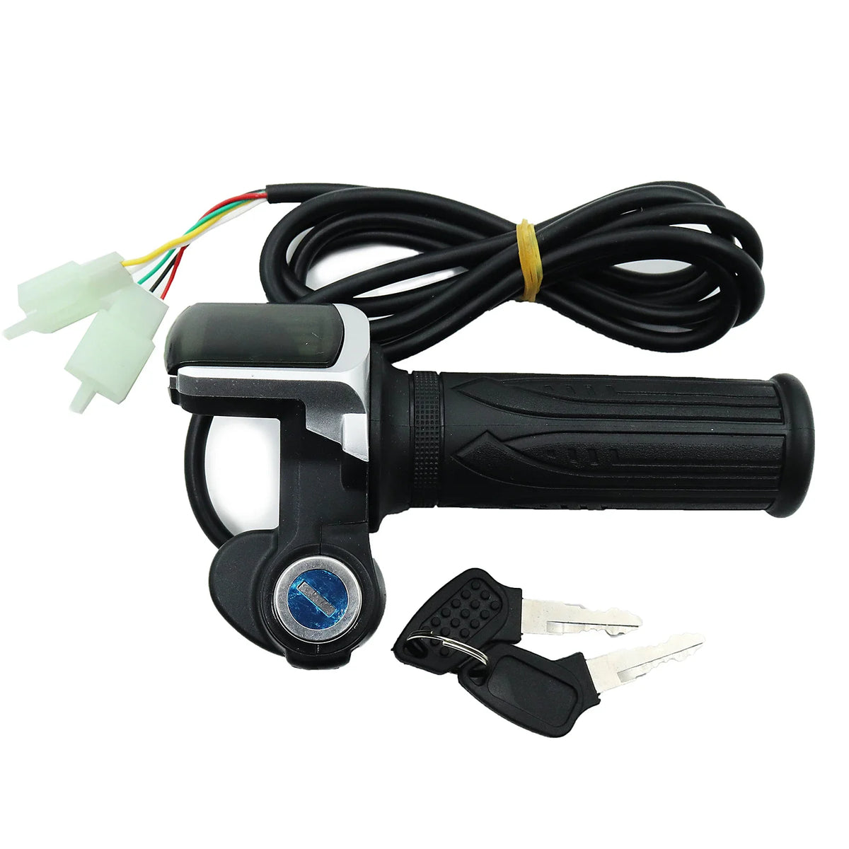24V/36V/48V Electric Bike Twist Grip Throttle with LCD Battery Display Electric Bicycle Throttle Grip with Power Indicator